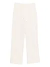 Weekend Max Mara Drawstring Trousers In White