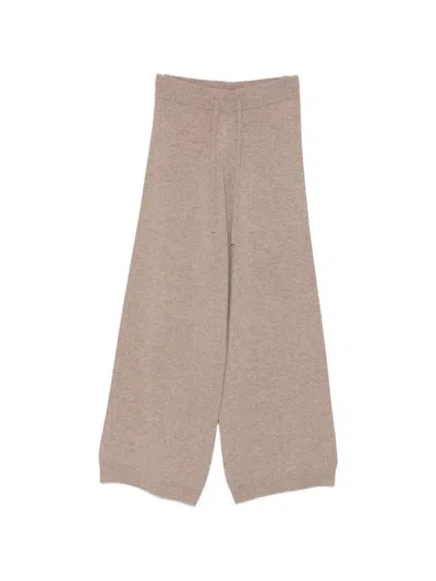 Weekend Max Mara Drawstring Trousers In Neutral