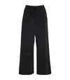 Weekend Max Mara Drawstring Wide-leg Trousers In Black