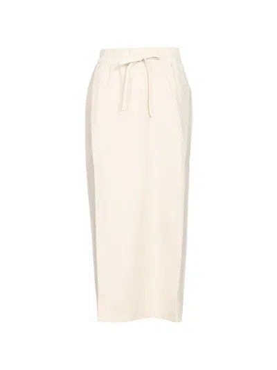 Weekend Max Mara Drawstring-waist Jersey Skirt In Neutral