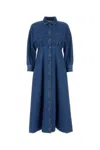 Weekend Max Mara Denim Button-down Shirt Dress In Blue