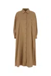 Weekend Max Mara Beige Poplin Siberia Shirt Dress In Beige O Tan