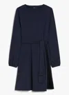 Weekend Max Mara Milano-knit Jersey Midi Dress In Blue