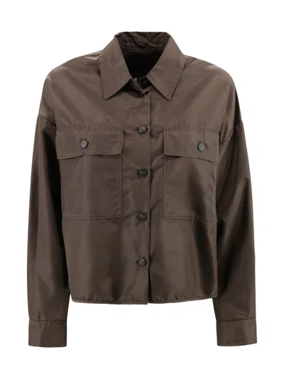 Weekend Max Mara Drip-proof Crop Shirt