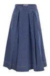 Weekend Max Mara Dry - Cotton Denim Skirt