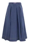 WEEKEND MAX MARA WEEKEND MAX MARA DRY - COTTON DENIM SKIRT