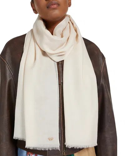 Weekend Max Mara Ebbri Wool Scarf In Sand