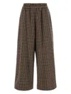 Weekend Max Mara Wool Blend Ebe Wide-leg Pant With Embroidery In Braun