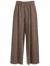 WEEKEND MAX MARA WEEKEND MAX MARA EBE CHECKED WIDE LEG TROUSERS