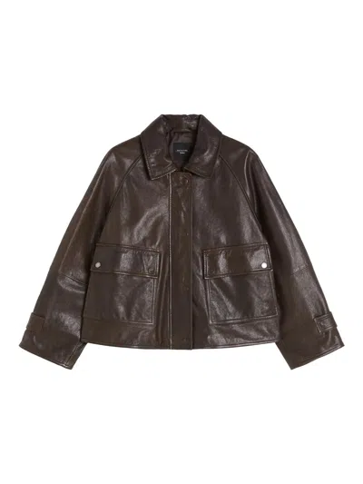 Weekend Max Mara Ebony Berbice Jacket In Brown
