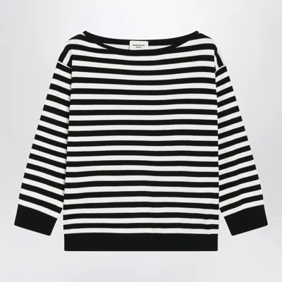 Weekend Max Mara Striped Boat-neck Sweater In Multi