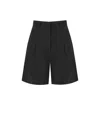 Weekend Max Mara Ecuba Black Bermuda Shorts In Multi