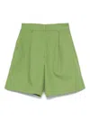 Weekend Max Mara Ecuba Short Trouser Green In Green