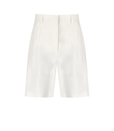 Weekend Max Mara Ecuba White Bermuda Shorts