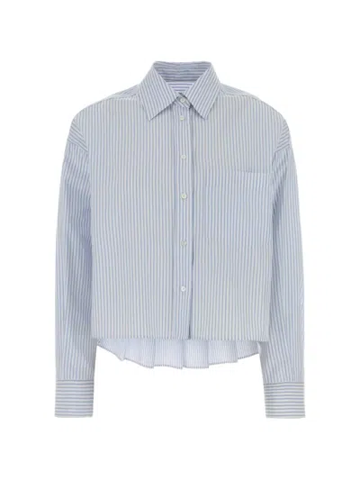 Weekend Max Mara Eden Striped Shirt In Blue