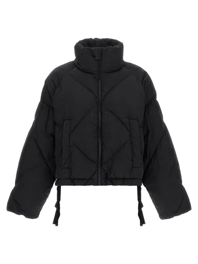 Weekend Max Mara Down Diamond Quilted Cropped High Neck Puffer Jacket In Multi