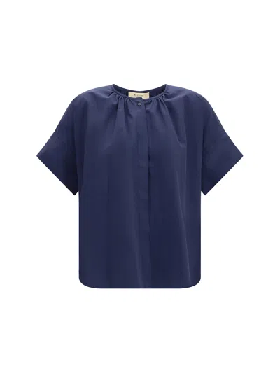 Weekend Max Mara Educata Shirt In Blue