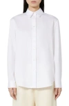 Weekend Max Mara Effige Cotton Button-up Shirt In White