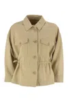 Weekend Max Mara Eger - Cotton And Linen Jacket With Drawstring