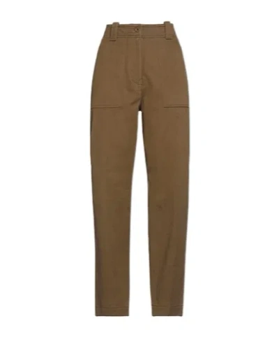 Weekend Max Mara Elastic Skinny Pants In Brown