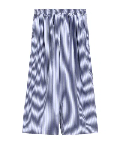 Weekend Max Mara Elastic Waist Casual Pants In Blue