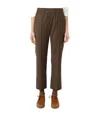 Weekend Max Mara Omens Chocolate Hateley Wide-leg Stretch-wool Trousers In Brown
