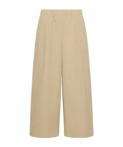Weekend Max Mara Elastic Waist Casual Pants In Brown