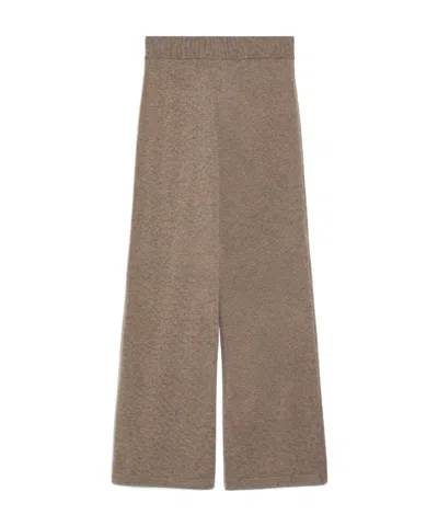 Weekend Max Mara Elastic Waist Casual Pants In Gray