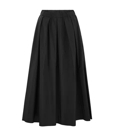Weekend Max Mara Elastic Waist Skirt In Black