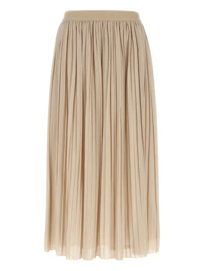 WEEKEND MAX MARA ELASTIC-WAISTBAND PLEATED MAXI SKIRT