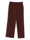 Weekend Max Mara Elasticated-waist Pants In Brown