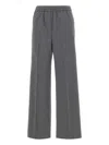 Weekend Max Mara Elasticated-waist Trousers In Gray