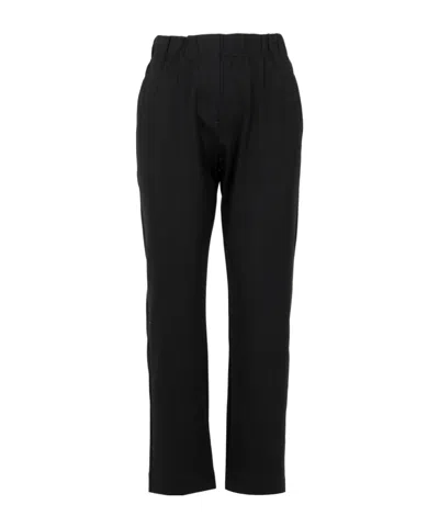 Weekend Max Mara Elasticated Waistband Trousers In Black