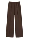 Weekend Max Mara Elasticated-waistband Trousers In Brown