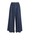 Weekend Max Mara Elasticated Wide-leg Jeans In Blue