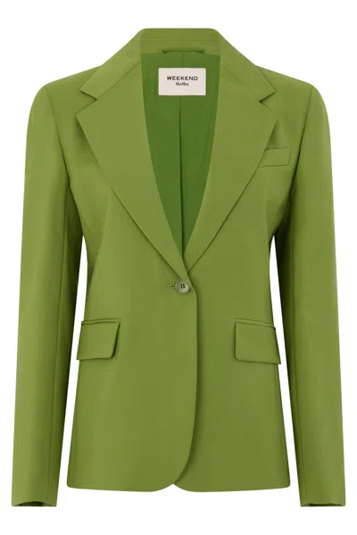 WEEKEND MAX MARA WEEKEND MAX MARA ELEGANT SINGLE-BREASTED LAPEL JACKET WITH ONE-BUTTON CLOSURE
