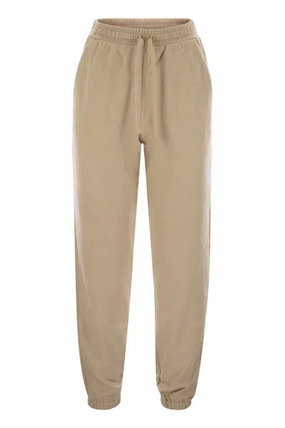 Weekend Max Mara Elis Drawstring Jersey Trousers In Beige