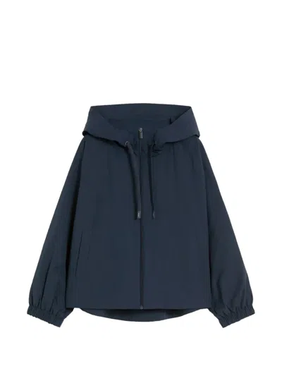 Weekend Max Mara Long-sleeved Windproof Jacket In Blue