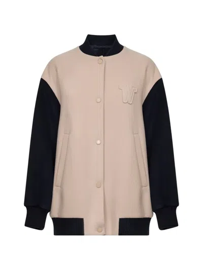 Weekend Max Mara Elissee Bomber Jacket In Neutral