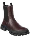 Weekend Max Mara Ellisse Leather Bootie In Red