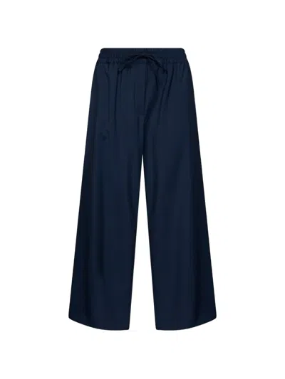 Weekend Max Mara Elmo Elasticated-waist Drawstring Trousers In Blue
