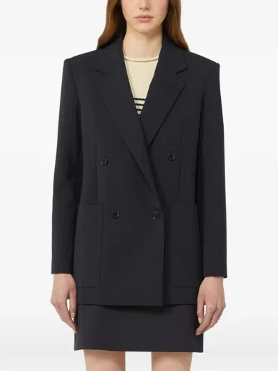 Weekend Max Mara Eloce Double-breasted Blazer In Black