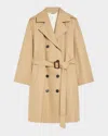Weekend Max Mara Trench Doppiopetto Elodia Beige In Beige