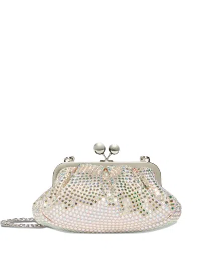 Weekend Max Mara Embellished Chain Clutch Bag In Pink