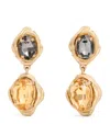 Weekend Max Mara Embellished Clip-on Earrings In Yellow