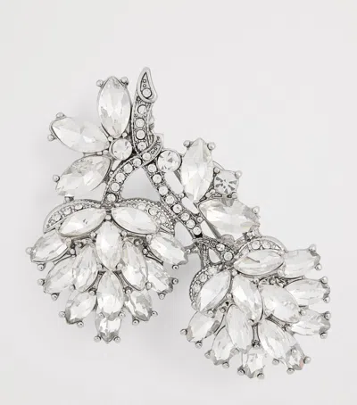 Weekend Max Mara Embellished Flower Brooch In Gray