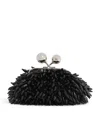 Weekend Max Mara Embellished Satin Pasticcino Nano Bag In Black