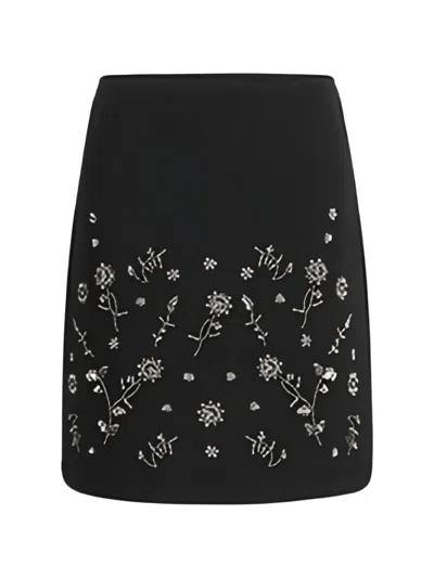 Weekend Max Mara Embellished Skirt In Blue
