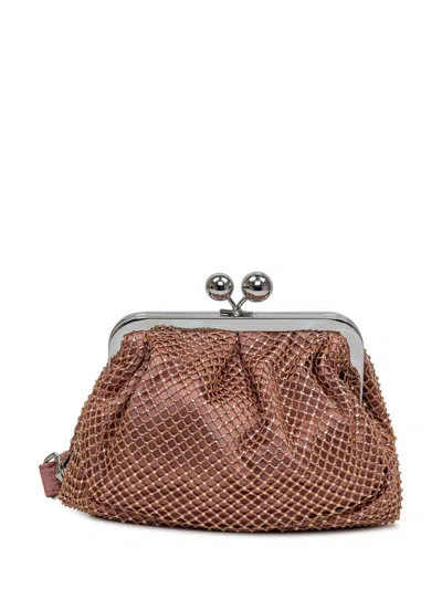 Weekend Max Mara Embellished Small Pasticcino Bag In Blush