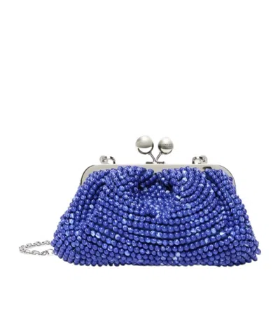 Weekend Max Mara Embellished Small Pasticcino Bag In Blue